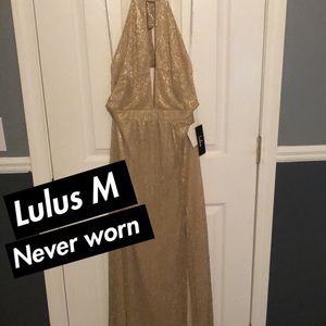 Gold homecoming/bridesmaid dress